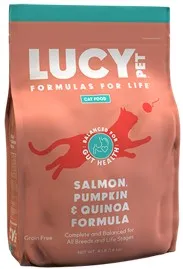4lb Lucy Pet Salmon, Pumpkin & Quinoa for Cats - Food
